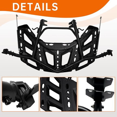 Pivoting Rear Rack Kit with Gas Strut Compatible with Can Am Maverick X3 / X3 Max 2017-2022 All Models Accessories Replace for #715002881 715003439 Rack Luggage Support in Saudi Arabia