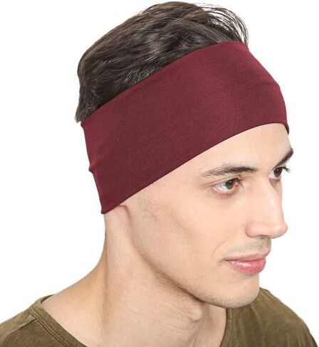 عصابة رأس رياضية للجنسين من بيسماد للجري وركوب الدراجات واليوجا وكرة السلة - عصابة رأس خفيفة الوزن ماصة للرطوبة قابلة للتمدد للرجال والنساء in Kuwait