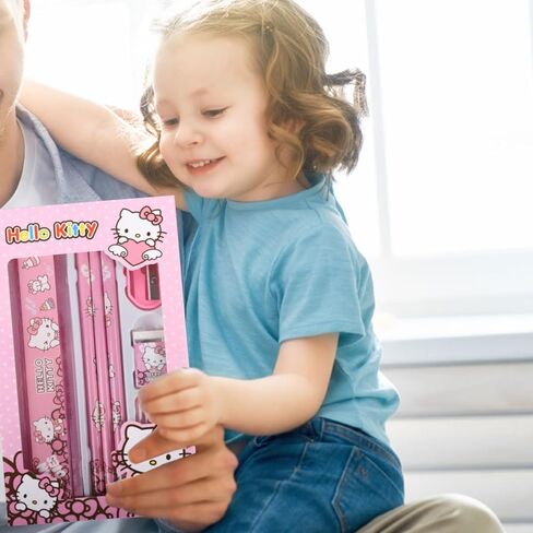 اللوازم المدرسية kawaii - لطيف العودة إلى اللوازم المدرسية للأطفال، الوردي القط أنيمي القرطاسية kawaii مجموعة القرطاسية، العودة إلى هدايا المدرسة للطلاب عيد ميلاد المدرسة in Kuwait