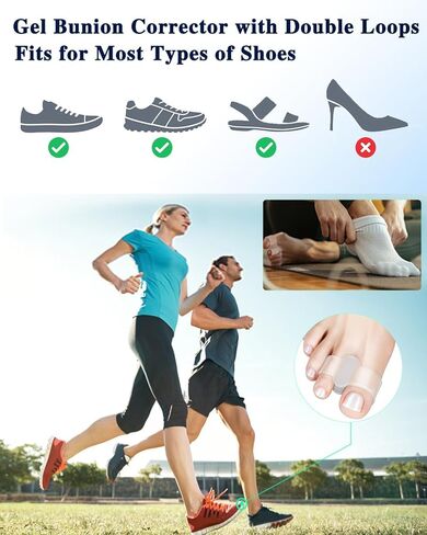 14 عبوة من فواصل أصابع القدم للنساء، فواصل أصابع القدم لأصابع القدم المتداخلة، وأصابع زن للنساء والرجال، وفواصل أصابع القدم للأورام، ومصحح أروح إبهام القدم (14 قطعة) in Kuwait