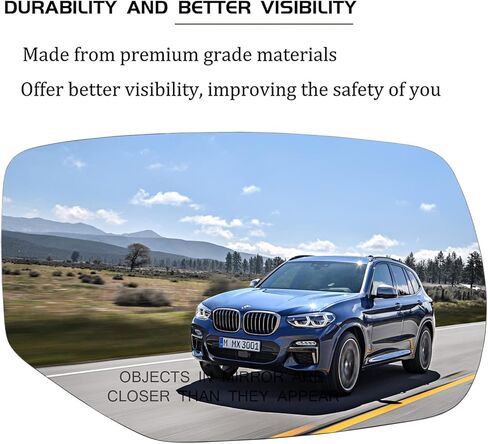 استبدال زجاج مرآة الجانب الأيسر للسائق لمرايا هوندا أكورد 2013-2017 - زجاج مرآة محدبة ساخن مع حامل خلفي 76253T2GA11 in Kuwait