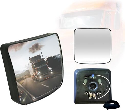 زجاج مرآة بديل لـ 2002-2013 Freightliner Columbia، 2001-2010 Coronado، 1996-2010 Century، مسطح، ساخن، جانب السائق/الراكب in Kuwait