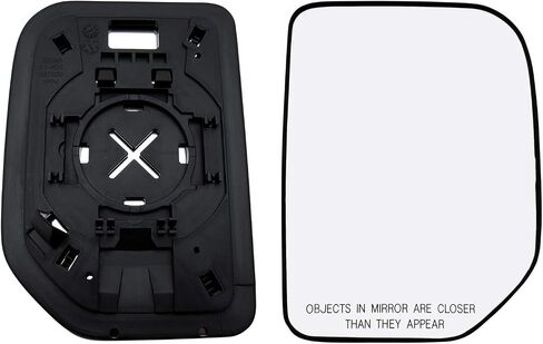 Passenger Right Side Mirror Glass Assembly With Plastic Back Plate (Non-Heated) Compatible with 2007-2014 Toyota FJ Cruiser in Saudi Arabia
