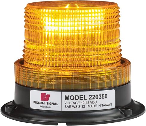 Federal Signal 220350-02 Firebolt Amber Dome Class 3 LED Beacon Permanent Mount in Saudi Arabia
