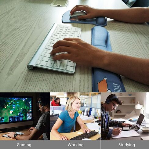 لوحة ماوس Not Today Corgi Dog مع دعم للمعصم ومجموعة جل لدعم لوحة المفاتيح للرجال والنساء والأطفال والكمبيوتر المحمول والمكتب والمنزل in Kuwait