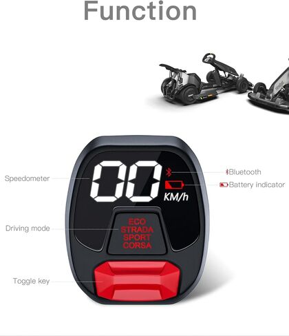 شاشة عرض أداة تجميع ساعة التوقف من Gokart متوافقة مع مجموعة Segway Ninebot Gokart Lamborghini/Gokart PRO/Gokart، استبدال عداد السرعة الكهربائي من Kart الملحقات الأصلية in Kuwait