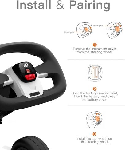 شاشة عرض أداة تجميع ساعة التوقف من Gokart متوافقة مع مجموعة Segway Ninebot Gokart Lamborghini/Gokart PRO/Gokart، استبدال عداد السرعة الكهربائي من Kart الملحقات الأصلية in Kuwait