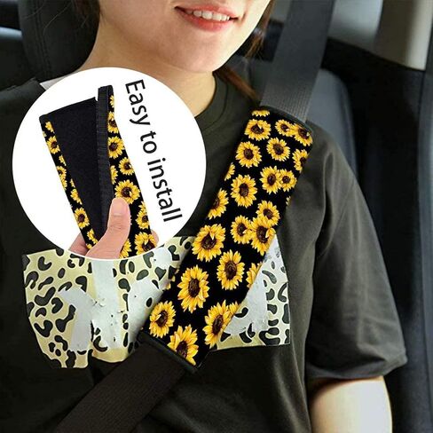 طقم مكون من قطعتين من غطاء حزام الأمان المبتكر، وسادة حزام الأمان، وسائد حزام الأمان الأرجوانية لحزام الأمان وغطاء حزام الكتف المريح، ملحقات السيارة الداخلية العالمية in Kuwait