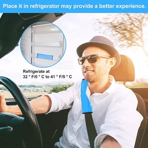 Gel Seat Belt Shoulder Pad Cover Car Interior Accessories Sweatproof Comfortable for Drivers Compatible with All Vehicles 2 Pcs in Kuwait