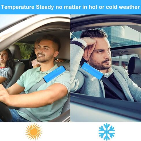 Gel Seat Belt Shoulder Pad Cover Car Interior Accessories Sweatproof Comfortable for Drivers Compatible with All Vehicles 2 Pcs in Kuwait