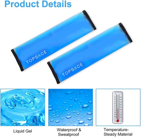 Gel Seat Belt Shoulder Pad Cover Car Interior Accessories Sweatproof Comfortable for Drivers Compatible with All Vehicles 2 Pcs in Kuwait