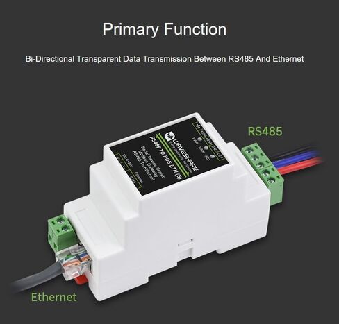 وحدة إيثرنت RS485 إلى RJ45 للخادم التسلسلي الصناعي مع وظيفة POE، وبوابة Modbus MQTT، وTCP/IP إلى تسلسلي، ونقل بيانات شفاف ثنائي الاتجاه بين RS485 وEthernet in Saudi Arabia