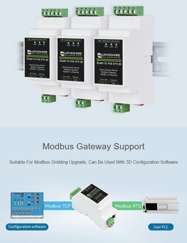 وحدة إيثرنت RS485 إلى RJ45 للخادم التسلسلي الصناعي مع وظيفة POE، وبوابة Modbus MQTT، وTCP/IP إلى تسلسلي، ونقل بيانات شفاف ثنائي الاتجاه بين RS485 وEthernet in Saudi Arabia