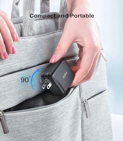 Aiibe USB C شاحن 65W 3-Port PD 3.0 شاحن سريع 65W GaN Wall Charger USB C Charger Block Type-C محول قابل للطي لـ MacBook Pro/Air، iPad Pro، iPhone 15/14/Pro، Galaxy S23 S22، Dell XPS13، أجهزة الكمبيوتر المحمولة in Kuwait