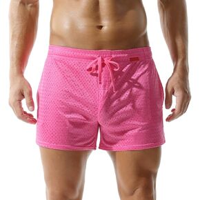 شورتات شبكية Mens 3 بوصة inseam تمرين تشغيل شورتات رياضية مع جيوب
