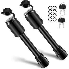 BOYISEN Trailer Hitch Pin Lock - Locking Hitch Pin with 5/8" Pin for Class III/IV/V 2&2.5" Hitches, Hitch Lock Pin with O-Rings for RVs Trailer Truck Car Boat Bike, Weatherproof Anti-Theft (Pack of 1)