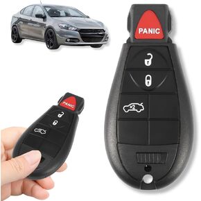 استبدال الإدخال بدون مفتاح Key Remote Car Key FOB 433 MHz - 4 أزرار - FCC ID M3N32297100 - FITS DODGE DART 2013 ، 2014 ، 2015 ، 2016 - استبدال أرقام OE 56046771AA ، 56046771AB