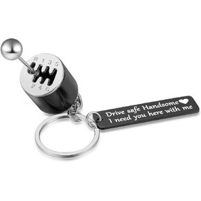 Car Shift Gear Keychain, Men's Creative 6-Speed Manual Transmission Shift Lever Keyring, Car Decoration Accessories
