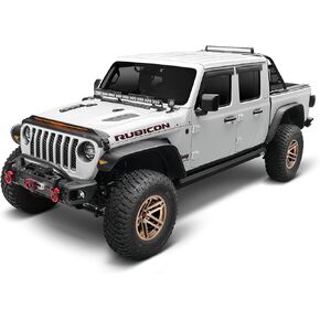 Auto Ventshade [AVS] Aeroskin Lightshield PRO/Hood Protector | Fits 2020-2025 Jeep Gladiator, 2018-2025 Jeep Wrangler JL | Low Profile Deflector/Bug Shield - 1 pc., Textured Black | 953156