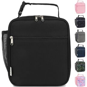 Insulated Lunch Bag for Women Girl Teen large Insulated Kid Lunch Bag,Large Reusable Cute Cooler Bag for School Work Picnic,Purple Alphabet