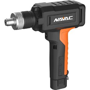 Navac Nte11L Power Tubing Expander - Soft or Annealed Copper Swaging Tool - Battery-Operated - One-Button Operation - Quick Connect Expander Heads