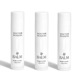 Doctor Rogers Lip Balm. Hydrating & Softening Lip Moisturizer for Very Dry Lips, Natural & Hypoallergenic, 0.15 Ounce (4.25 g) Tube