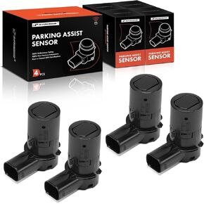 A-Premium 4-PC Rear Reverse Backup Parking Assist Sensor Compatible with Select Dodge & Chrysler Models - Grand Caravan 2005-2007, Caravan 2005-2007, Town & Country 2005-2007, Replace# YK91EBLAA