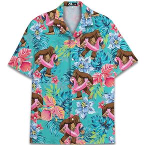 Funny Hawaiian Shirt for Mens Vintage Hawaiian Shirt Mens Short Sleeve Button Down Shirt Men