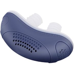 Anti Snoring Devices, Effective Snoring Prevention, Twin Turbine Electric Adjustable and Breathable, Adjustable Wind Speed, Snoring Solution for Men and Women, Suitable for All Nose Shapes Blue