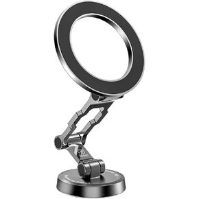 Blekon Magnetic Phone Holder for Car – Compatible with MagSafe Car Mount &Tesla Screen, Flexible All-Metal 3-Axis 360° Rotation & Strong Magnets, Fits iPhone 16/15/14/13/12 Pro Max