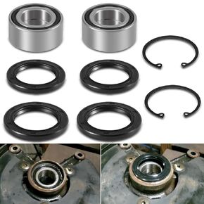 Front Wheel Bearings Seals for Honda Foreman 400 450 500 Rubicon 500 Rincon 650 680 TRX400FW TRX450 S/ES/FE/FM TRX500 TRX650 TRX680 (8 Pack)