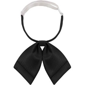 Bow Tie for Women Girl, Womens Bow Tie Adjustable Pre-Tied Bowtie Solid Color Bowties for School Party Graduation