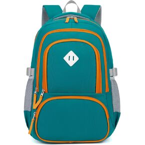 Kids Backpack for Boys Elementary School Backpacks for Child 17 Inch Lightweight Middle School Bookbag for Teens with Chest Strap, Dark Blue