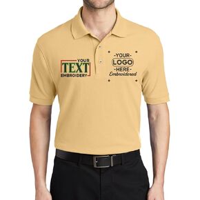 Custom Embroidered Logo Polo Shirts for Men Personalized Embroidery Company Logo in Kuwait