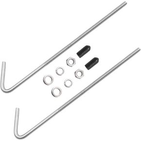 8 Inch 304 Stainless Steel J Hook Battery Hold Down Bolts, Universal Battery Retaining Bolt Kit, Battery Hold Down Bracket J Bolts for Car, SUV, Truck Batteries (8 Inch)