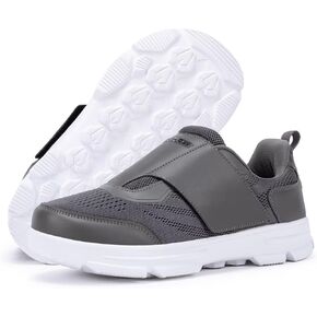 Diabetic Shoes for Men Extra Wide Walking Shoes Swollen Feet Shoes for Neuropathy Adjustable Closure with Arch Support
