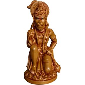 Hanuman Statue 5.25-Inch | Lord Hanuman Idol Hindu Deity Sculpture | India Monkey God Figurine for Religious Prayer & Home Décor and Spiritual Gift
