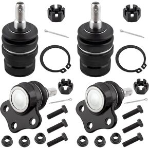 BOXI 4pcs Front Upper & Lower Ball Joints Fit for Dodge Dakota 1997 1998 1999 4WD / Durango 1999 4WD / Durango 1998 | K7242 K7267