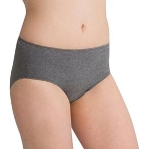 Cottonique Women's Latex-Free Waist Brief made from 100% Organic Cotton (2/pack | Melange)