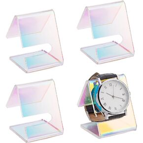 PH PandaHall 4pcs Acrylic Watch Display Stands Clear Watch Display Holder, Single Watch Display Holder Showcase for Bracelet Watch Display Home Decor Retail Use, 2.6x1.7x2 inches