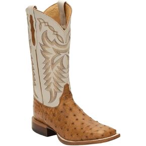 Justin Men's Pascoe 13" Full Quill Ostrich Western Boots in Saudi Arabia