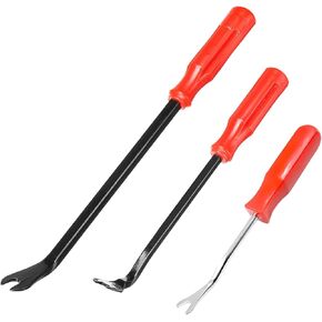 3 PCS Auto Fastener Remover, Car Door Trim Rivet Fastener Removal Pry Tool Repair Kit, No Scratch Plastic Metal Clip Puller Window Tools Kit for Car Panel Door Dashboard