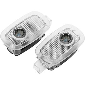 Car LED Logo Projector Puddle Door Lights fits for 2006-2013 Mercedes S-Class V-Class V220 V250 Accessories, No Fade 4K-HD Car Courtesy Welcome Lights (2 Pack) (MB Star+Lettering)