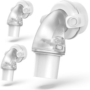 3PCs Replacemet Swivel Elbow Connector for Airfit F20 F30, 22mm Connectors for Airtouch F20 & F30 Series, ItAll Supplies for CPAP Users (3 Packs)