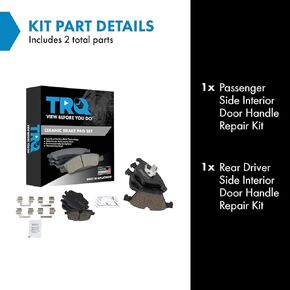 TRQ Brake Pads Ceramic Compatible with 2012-2017 BMW 640i 2013-2017 640i Gran Coupe 2014-2017 640i xDrive 640i xDrive Gran Coupe