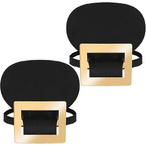 Captain Hook Costume Colonial Shoe Covers - Perfect Historical Gold Buckle Accessories for Pirate and Fancy Dress