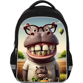 Kids Backpack Lightweight Durable Medium Teens Kids Backpack for School Boys and Girls Bookbag with Adjustable Shoulder Straps & Padded Back 17 Inch School bags with 3D Reflective Football Cartoon