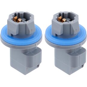 AUTOKAY License Plate Tail Light Brake Lamp Socket for Ford F-150 2004-2021 Replaces F81Z13411AA AL8Z13411B Plastic, Gray 2 Pcs