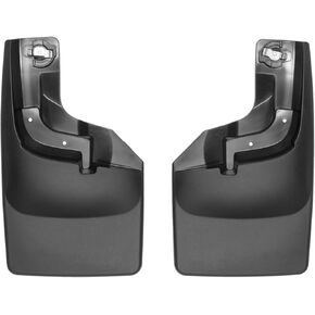 WeatherTech Custom No Drill Splash Guard MudFlaps for Ford Super Duty (F-250/F-350) - Front Pair (110065), Black