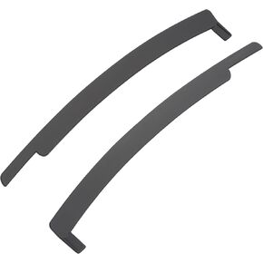 HECASA 2Pcs Lower Windshield Trim Moldings Pair Compatible with 1983-1993 Ford Mustang Cobra Coupe/Hatchback/Convertible Front Window Wiper Cowl Panel Cover Moldings Black Plastic Left + Right